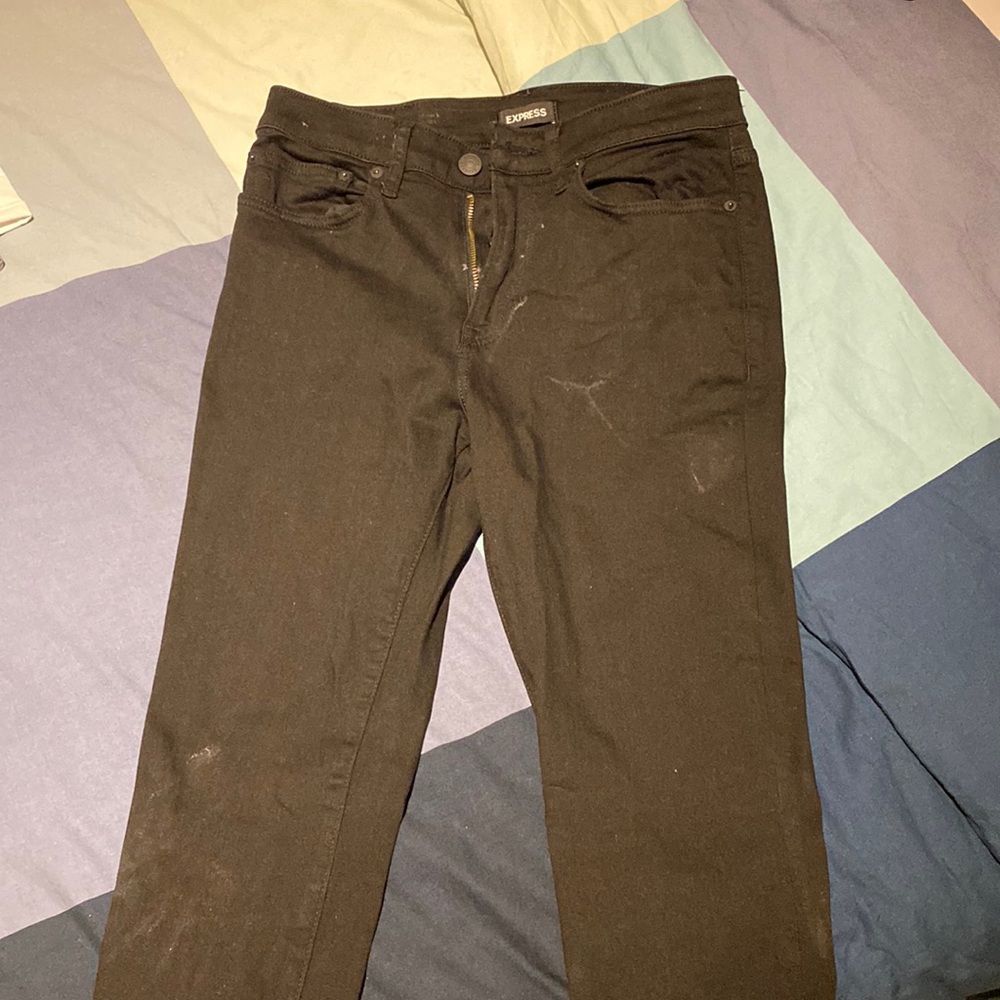 Black express skinny jeans. 30x30